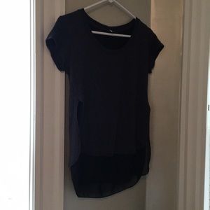 Double layer sparkle and fade tee